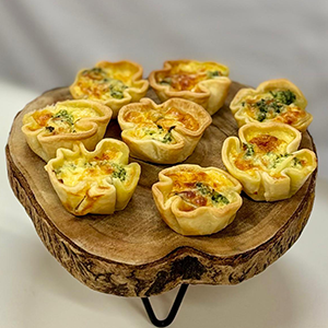Mini Quiche Ricotta e Espinafres