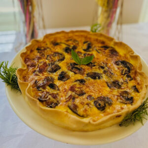 Quiche Bacon e Cogumelos